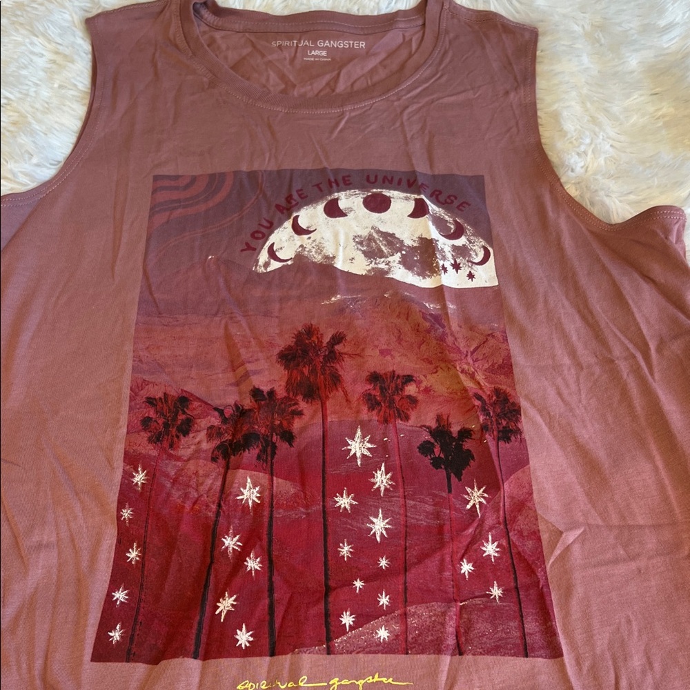 Spiritual Gangster universe muscle tank